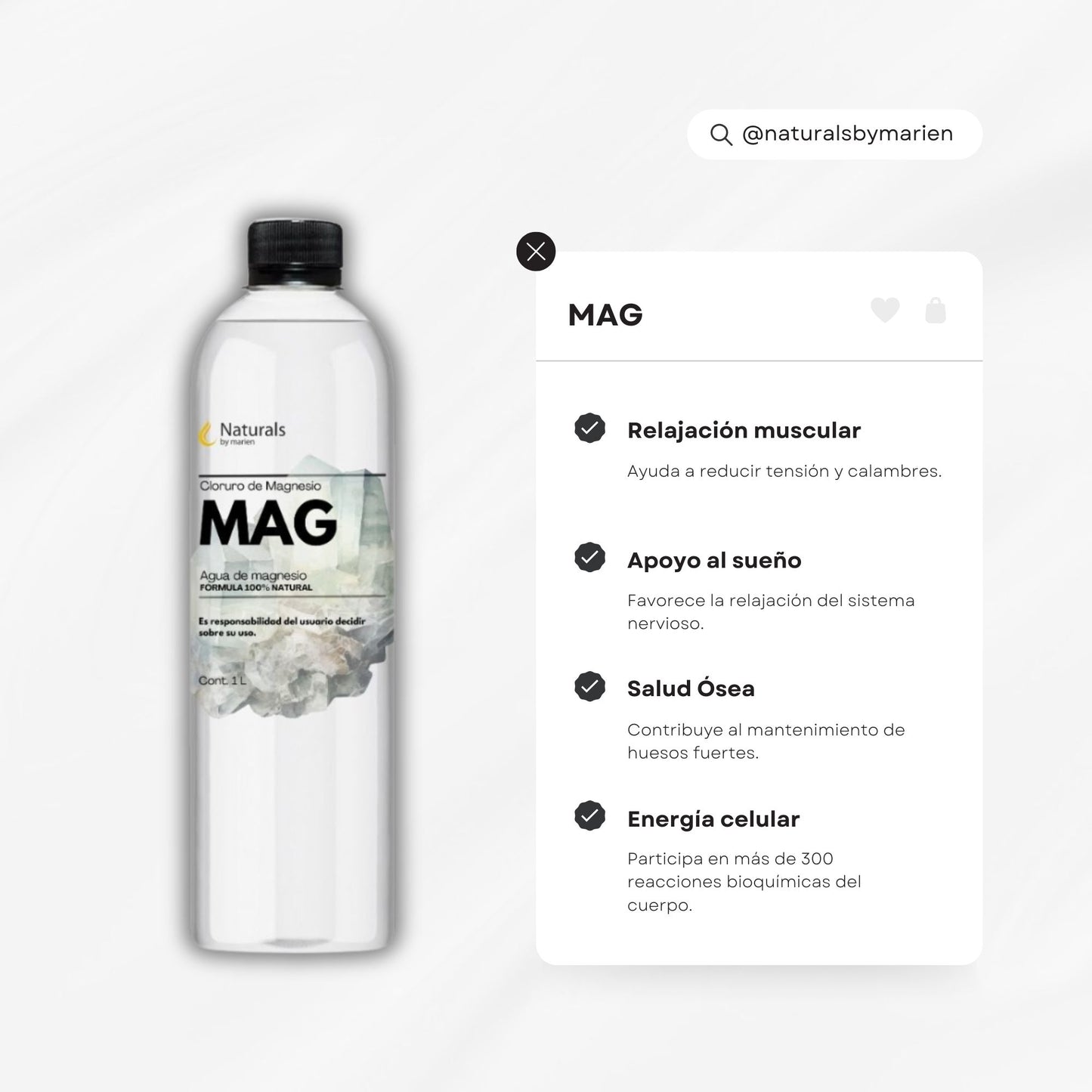 MAG (Agua de Magnesio) 1 Litro