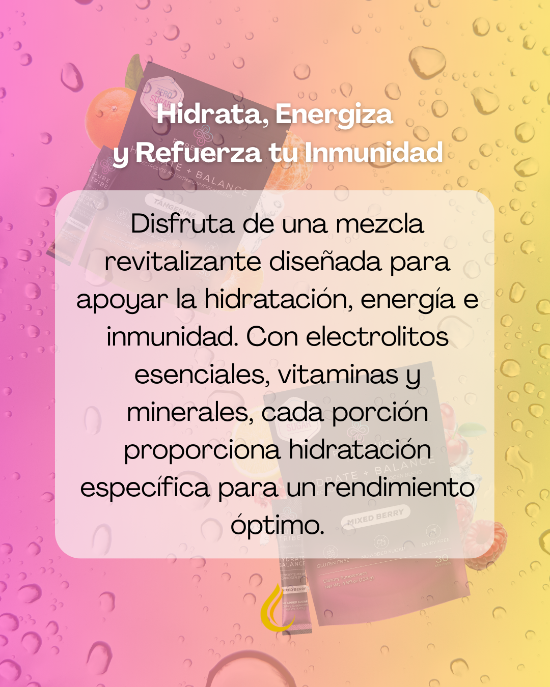Electrolitos Pure Tribe Hydrate + Balance 30 Sobres Distribuidor
