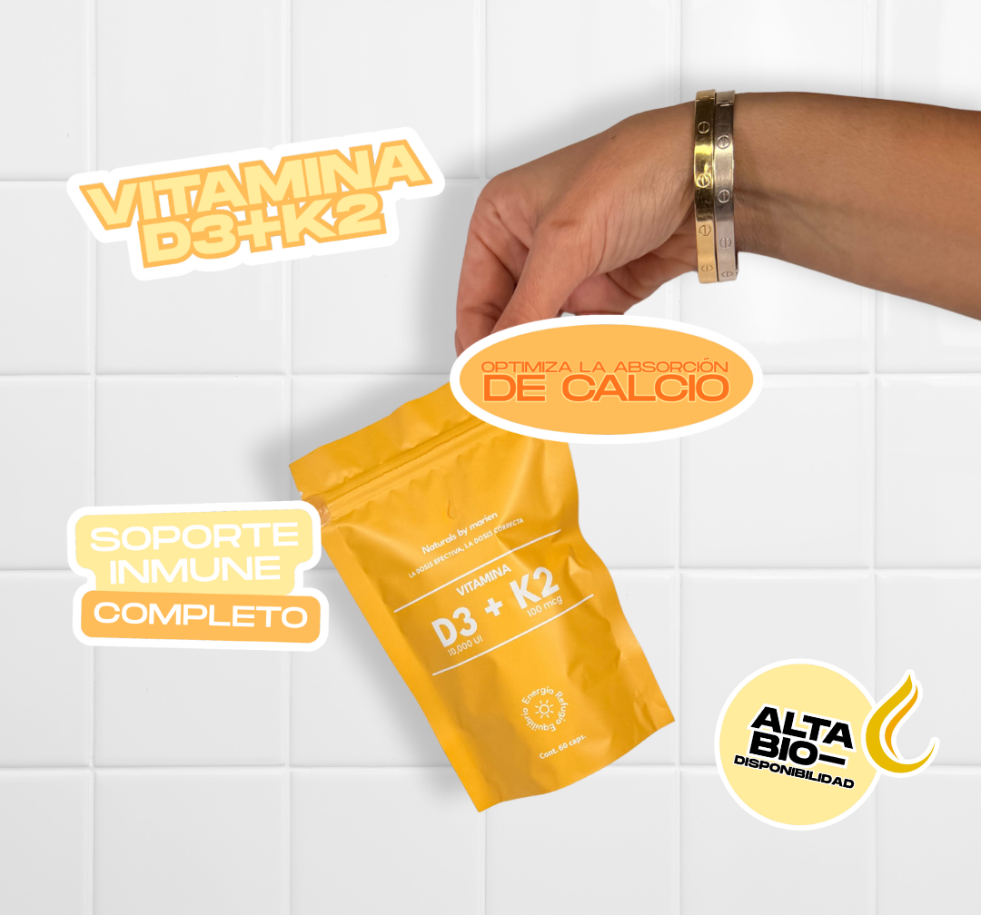 Vitamina D3 + K2 60 caps.
