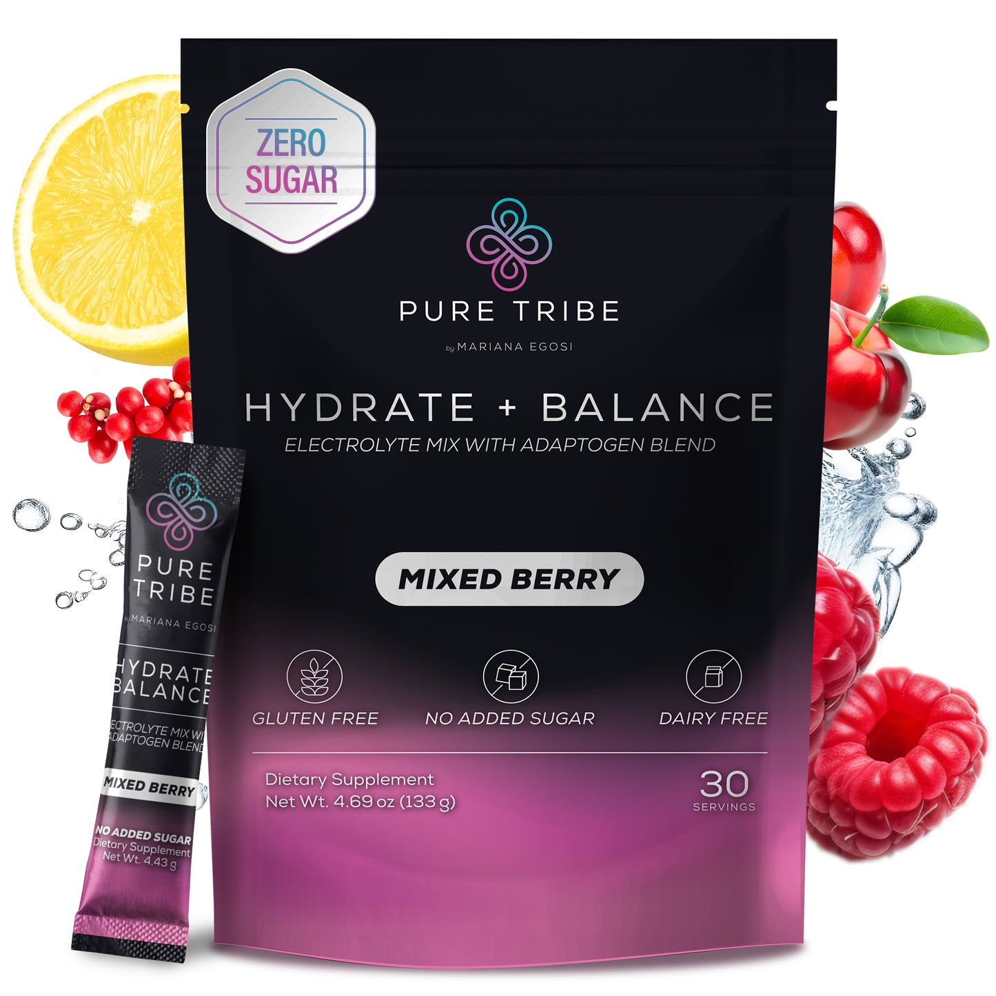 Electrolitos Pure Tribe Hydrate + Balance 30 Sobres Distribuidor