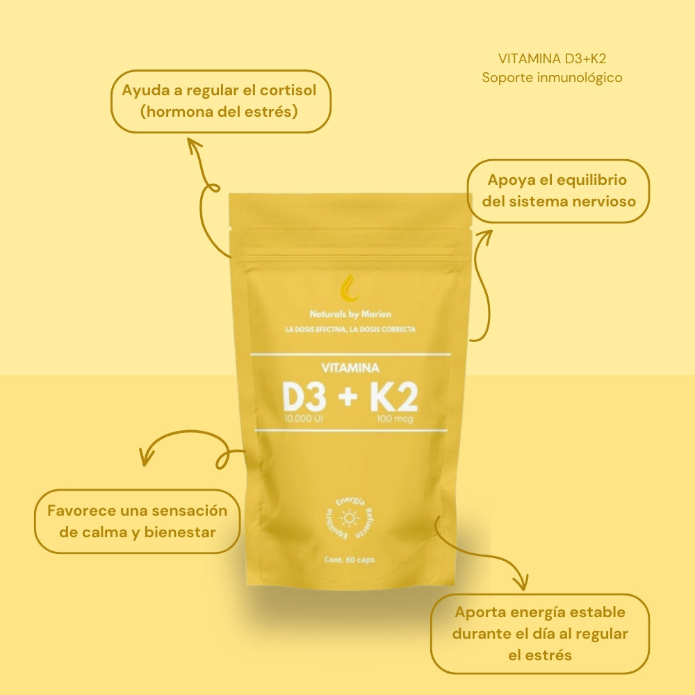 Vitamina D3 + K2 60 caps.