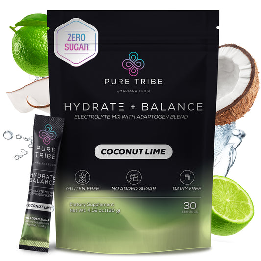 Electrolitos Pure Tribe Hydrate + Balance 30 Sobres