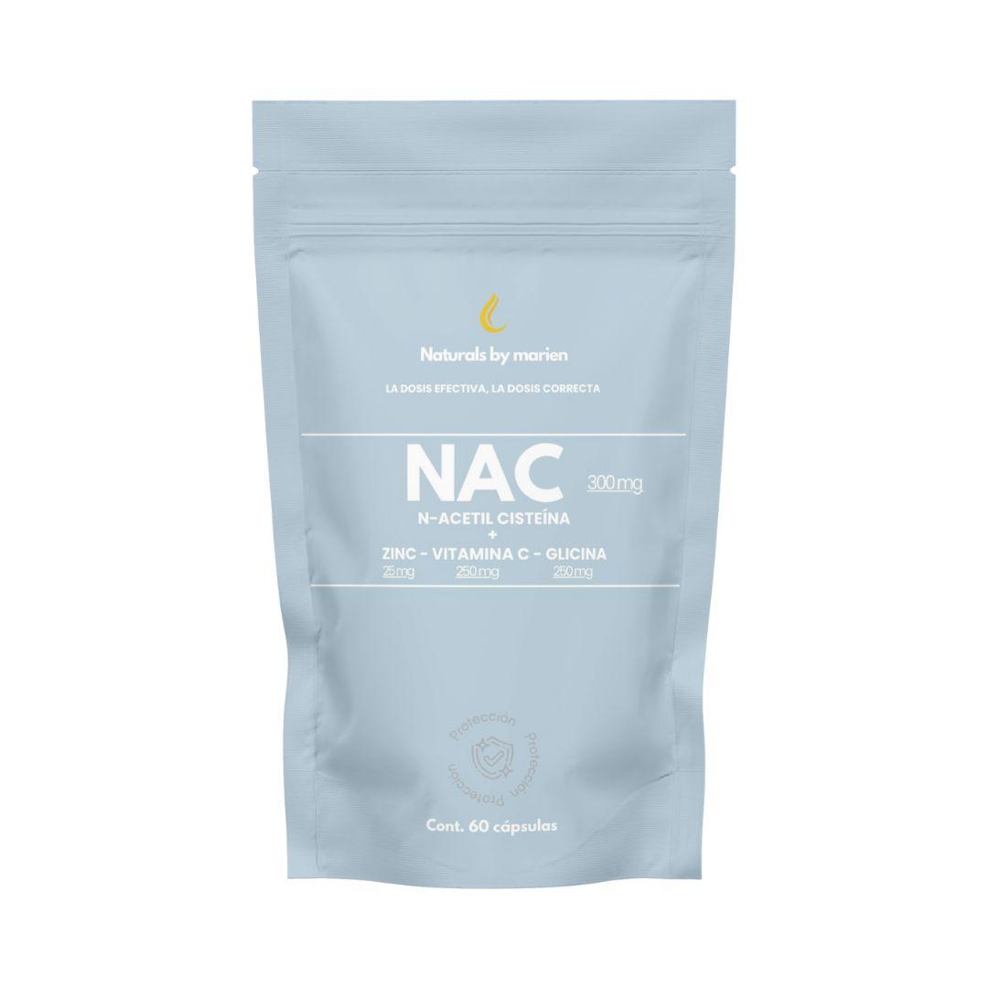 NAC N-Acetil Cisteína + Zinc, Vitamina C y Glicina Cápsulas (60 cápsulas)