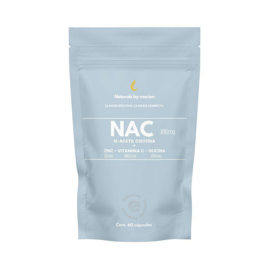 NAC N-Acetil Cisteína + Zinc, Vitamina C y Glicina Cápsulas (60 cápsulas)